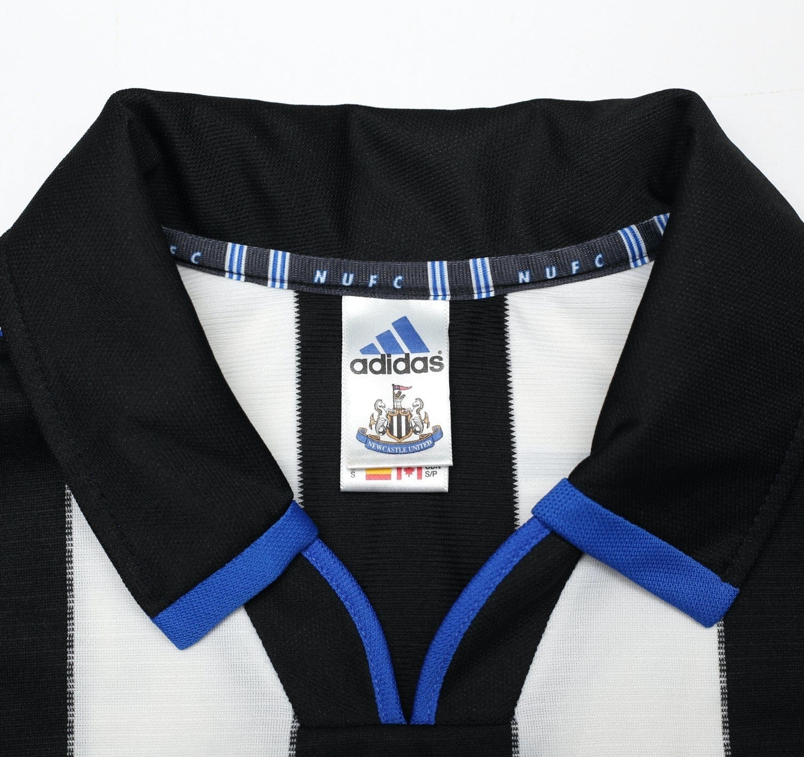 1999 SHEARER #9 Newcastle United Vintage adidas FA Cup Final Football Shirt (S)