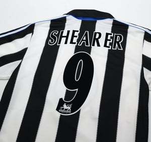 1999 SHEARER #9 Newcastle United Vintage adidas FA Cup Final Football Shirt (S)