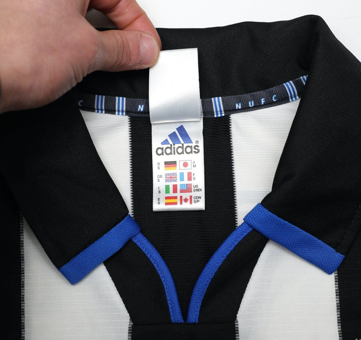 1999 SHEARER #9 Newcastle United Vintage adidas FA Cup Final Football Shirt (S)