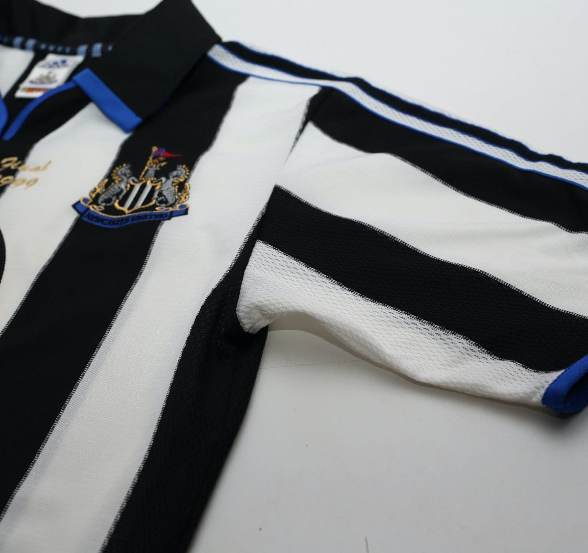 1999 SHEARER #9 Newcastle United Vintage adidas FA Cup Final Football Shirt (S)