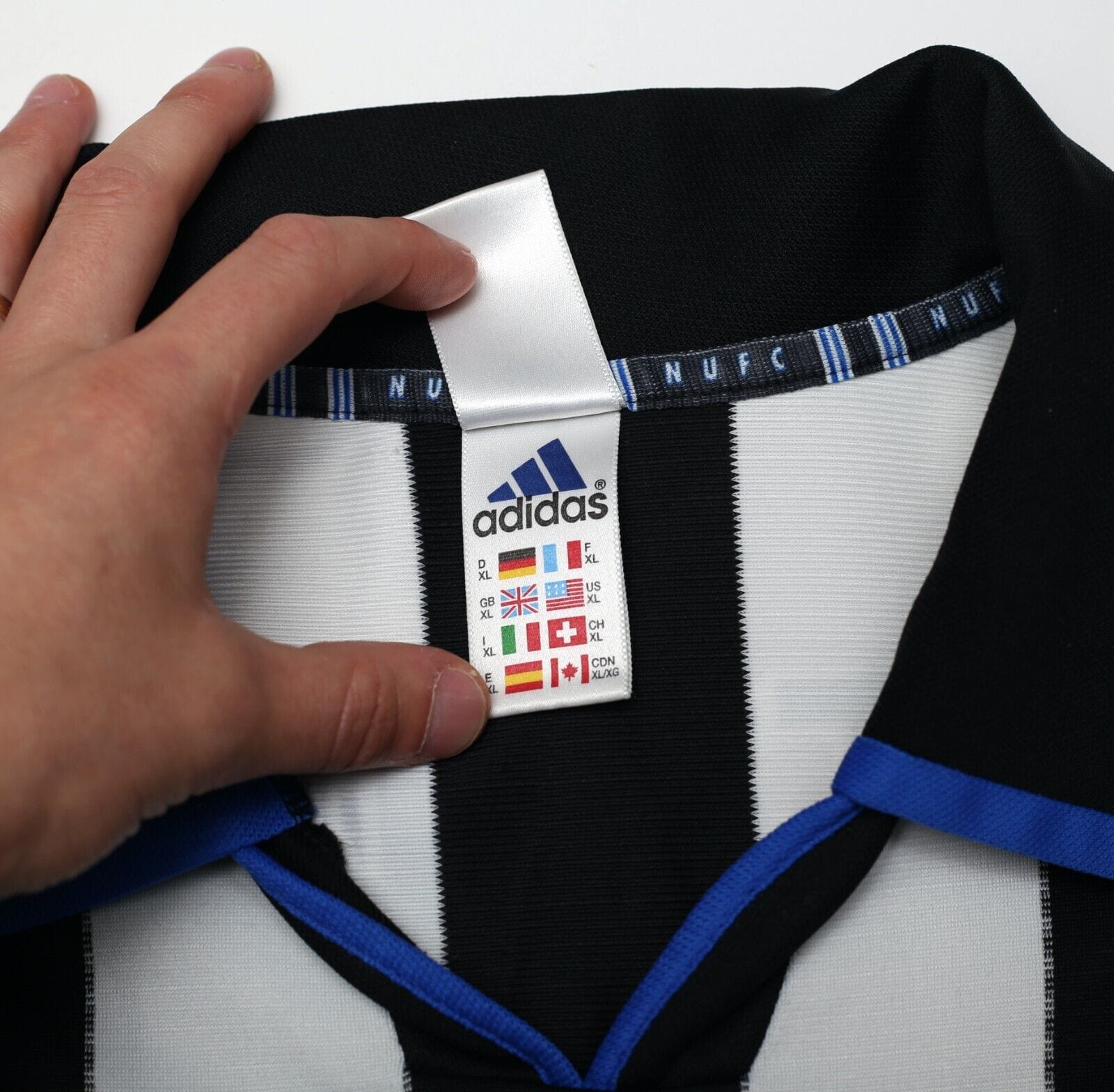 1999 SHEARER #9 Newcastle United Vintage adidas FA CUP FINAL Football Shirt (XL)