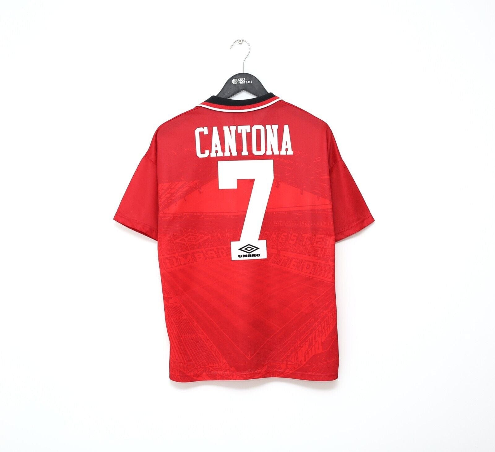 19996 CANTONA #7 Manchester United Vintage Umbro FA CUP FINAL Football Shirt (M)