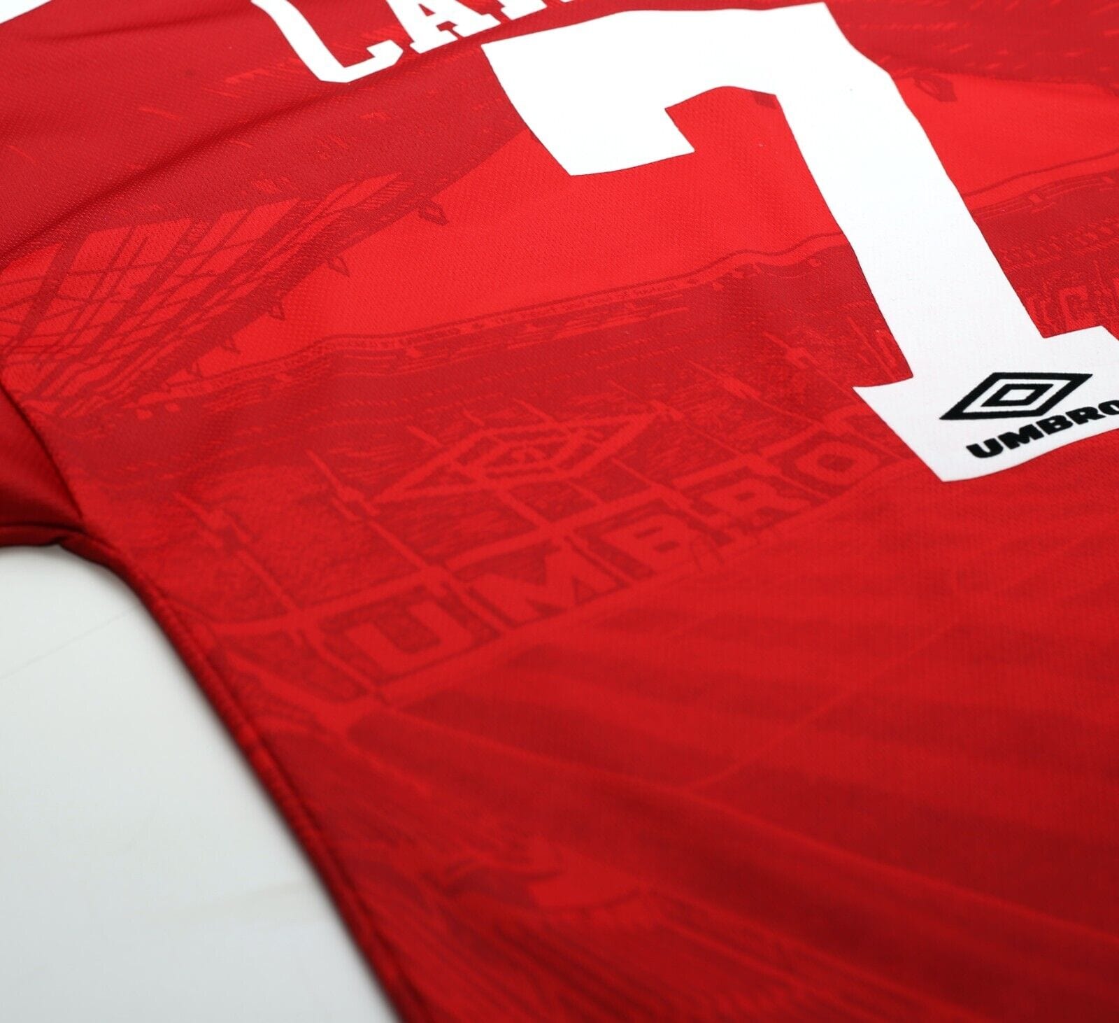 19996 CANTONA #7 Manchester United Vintage Umbro FA CUP FINAL Football Shirt (M)