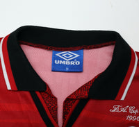 19996 CANTONA #7 Manchester United Vintage Umbro FA CUP FINAL Football Shirt (M)