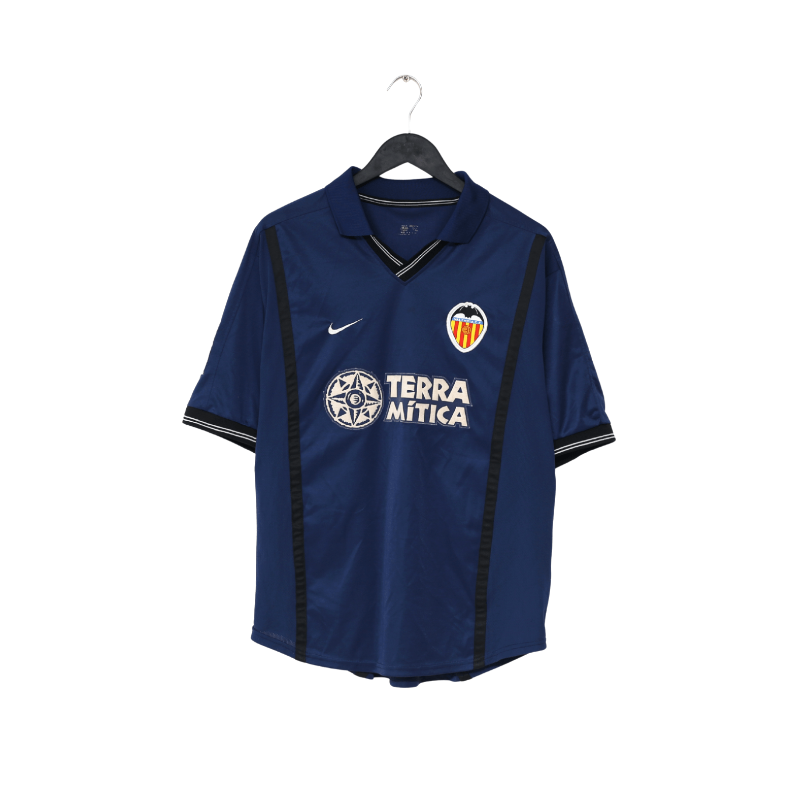 2000/01 AIMAR #22 Valencia Vintage Nike Away Football Shirt (M)