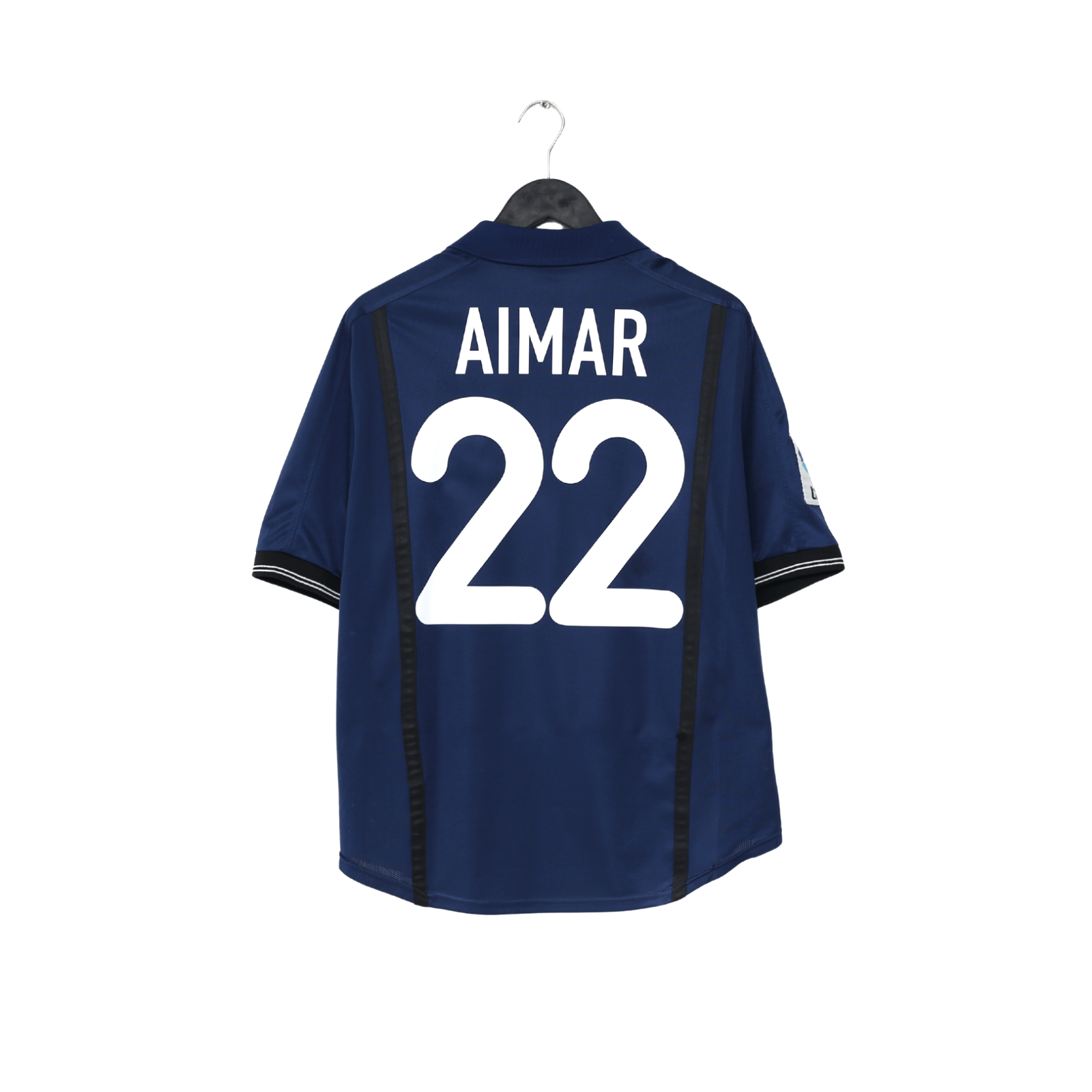 2000/01 AIMAR #22 Valencia Vintage Nike Away Football Shirt (M)