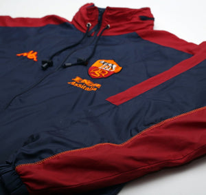 2000/01 AS ROMA Vintage Kappa Football Training Jacket (M) Totti Era