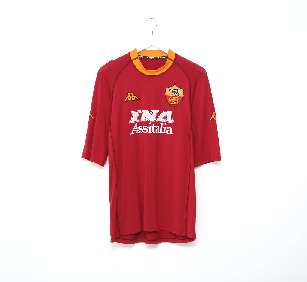 2000/01 AS ROMA Vintage Kappa Home Football Shirt (XL/XXL 