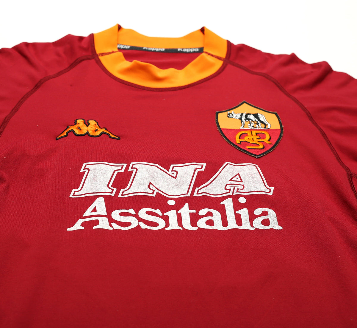 2000/01 AS ROMA Vintage Kappa Home Football Shirt (XL/XXL)