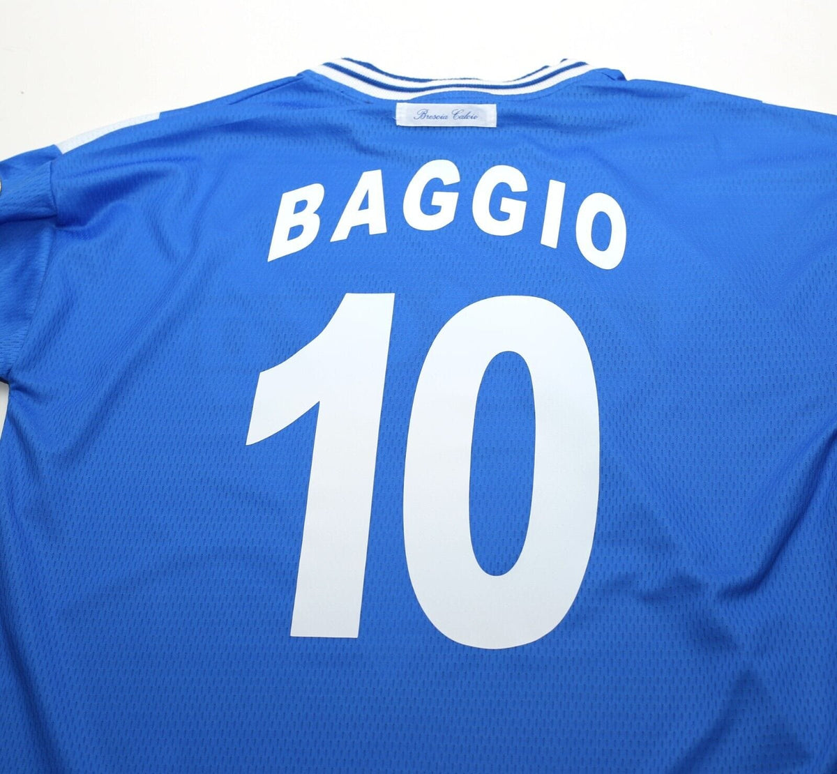 2000/01 BAGGIO #10 BRESCIA Vintage Garman Long Sleeve Home Football Shirt (M)
