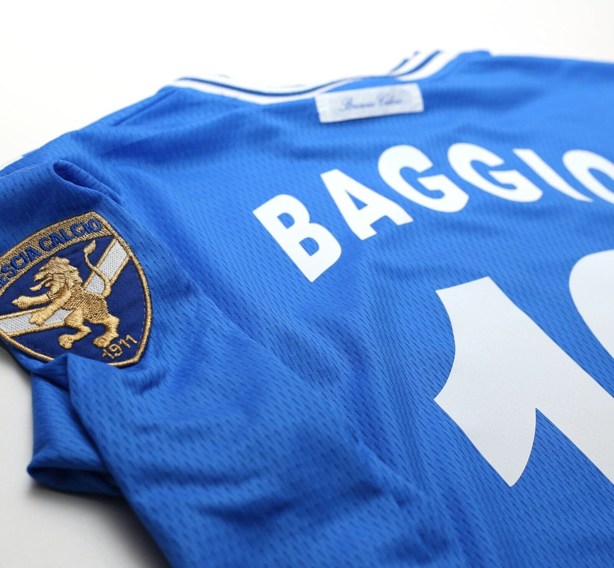 2000/01 BAGGIO #10 BRESCIA Vintage Garman Long Sleeve Home Football Shirt (M)