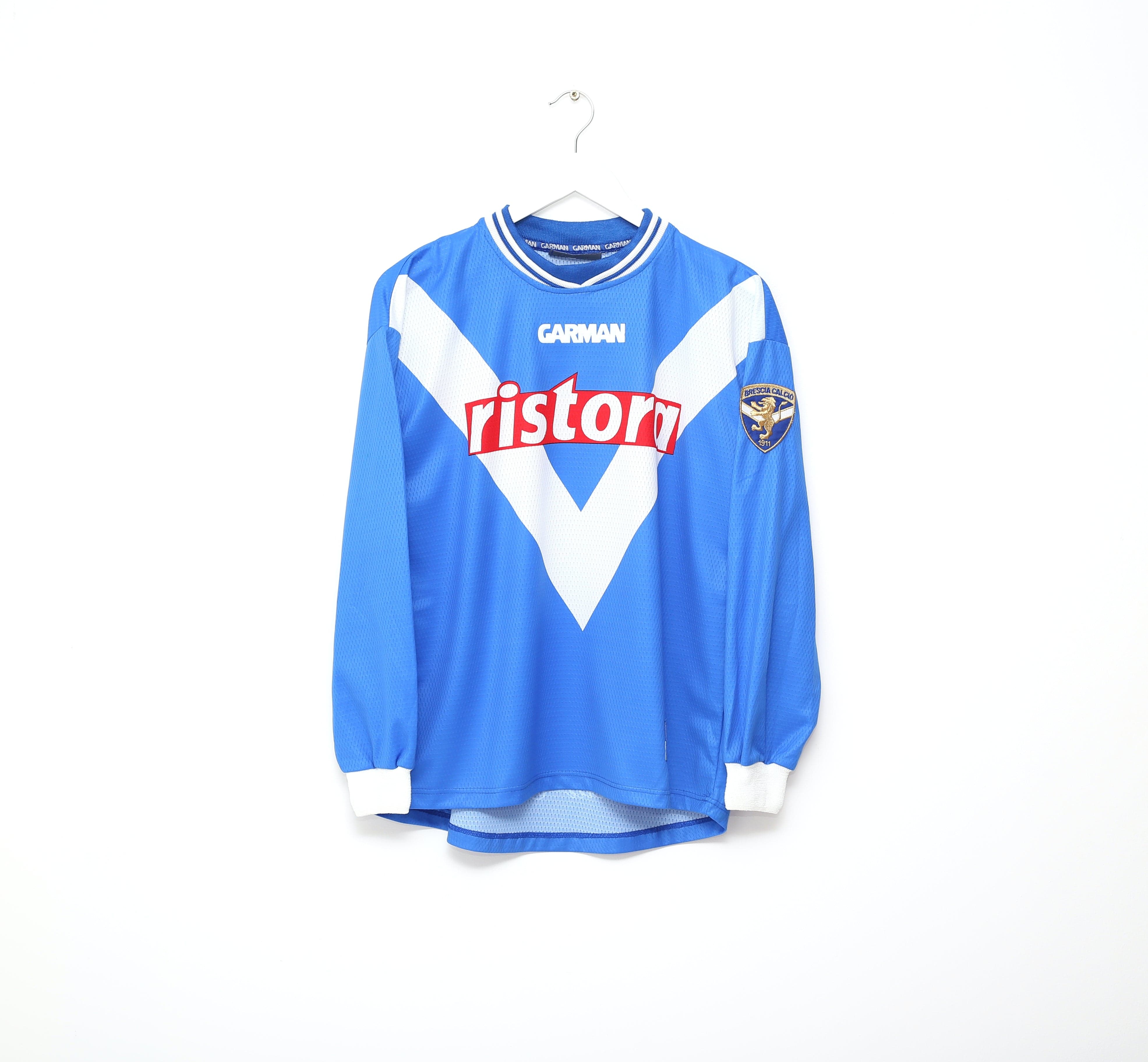 新品Brescia Calcio Baggio 10 サッカーシャツユニフォーム 2000/01 BAGGIO #10 BRESCIA Vintage Garman Long Sleeve Home