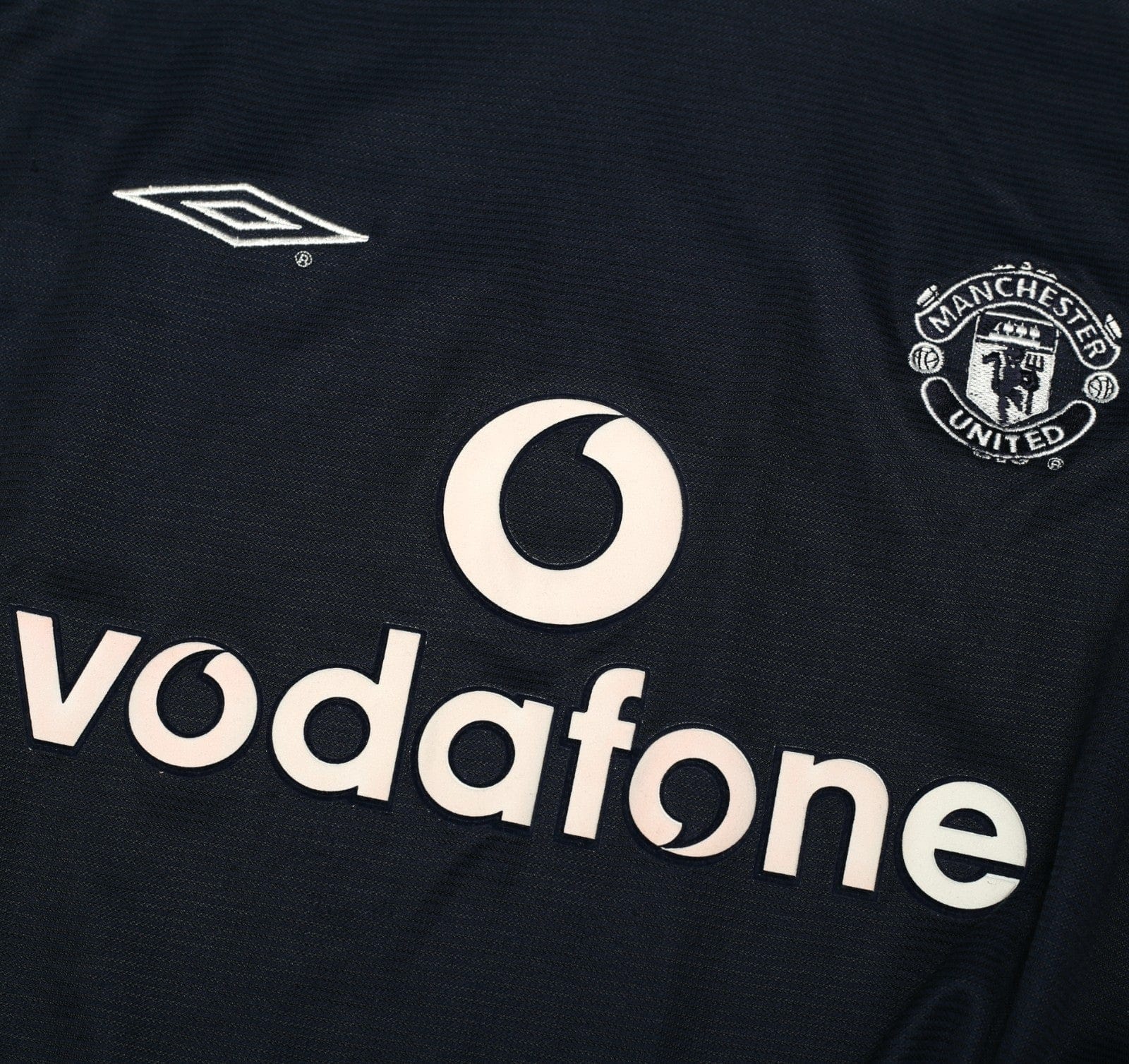 2000/01 BECKHAM #7 Manchester United Vintage Umbro Away Football Shirt (XXL)