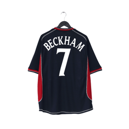 2000/01 BECKHAM #7 Manchester United Vintage Umbro Away Football Shirt (XXL)