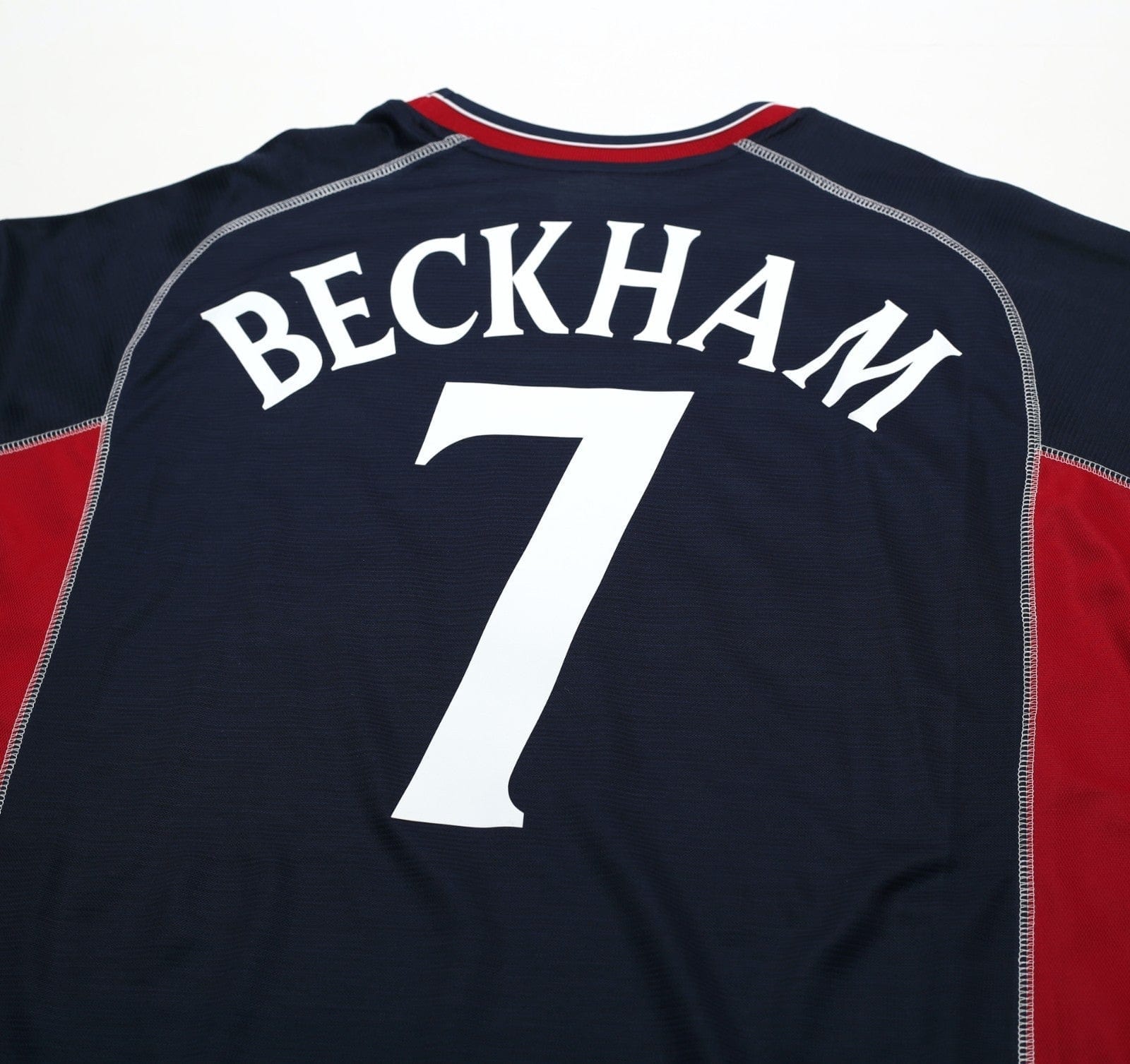 2000/01 BECKHAM #7 Manchester United Vintage Umbro Away Football Shirt (XXL)