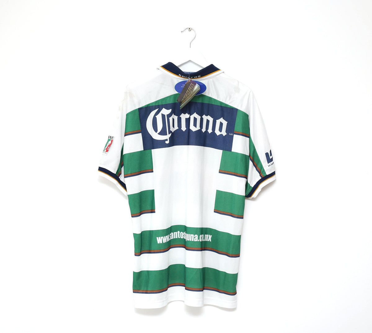2000/01 CLUB SANTOS LAGUNA Vintage Corona Sports Home Football Shirt (XL) BNWT