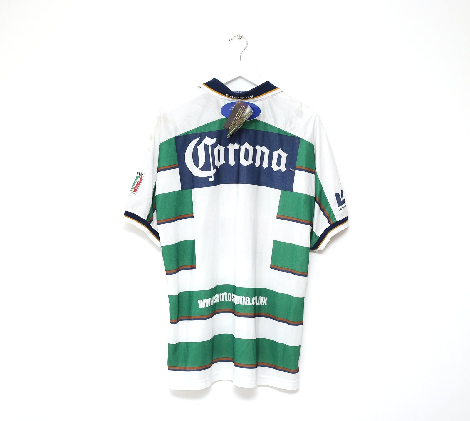 2000/01 CLUB SANTOS LAGUNA Vintage Corona Sports Home Football Shirt (XL) BNWT