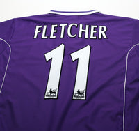 2000/01 FLETCHER #11 Harchester United Vintage LCS Home Football Shirt (L)