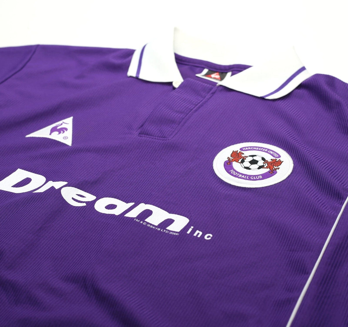 2000/01 FLETCHER #11 Harchester United Vintage LCS Home Football Shirt (L)