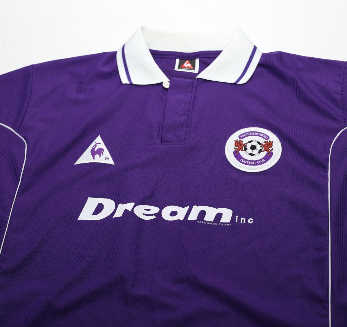 2000/01 FLETCHER #11 Harchester United Vintage LCS Home Football Shirt (L)