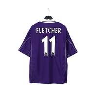 2000/01 Fletcher #11 Harchester United Vintage LCS Home Football Shirt (L) 42/44