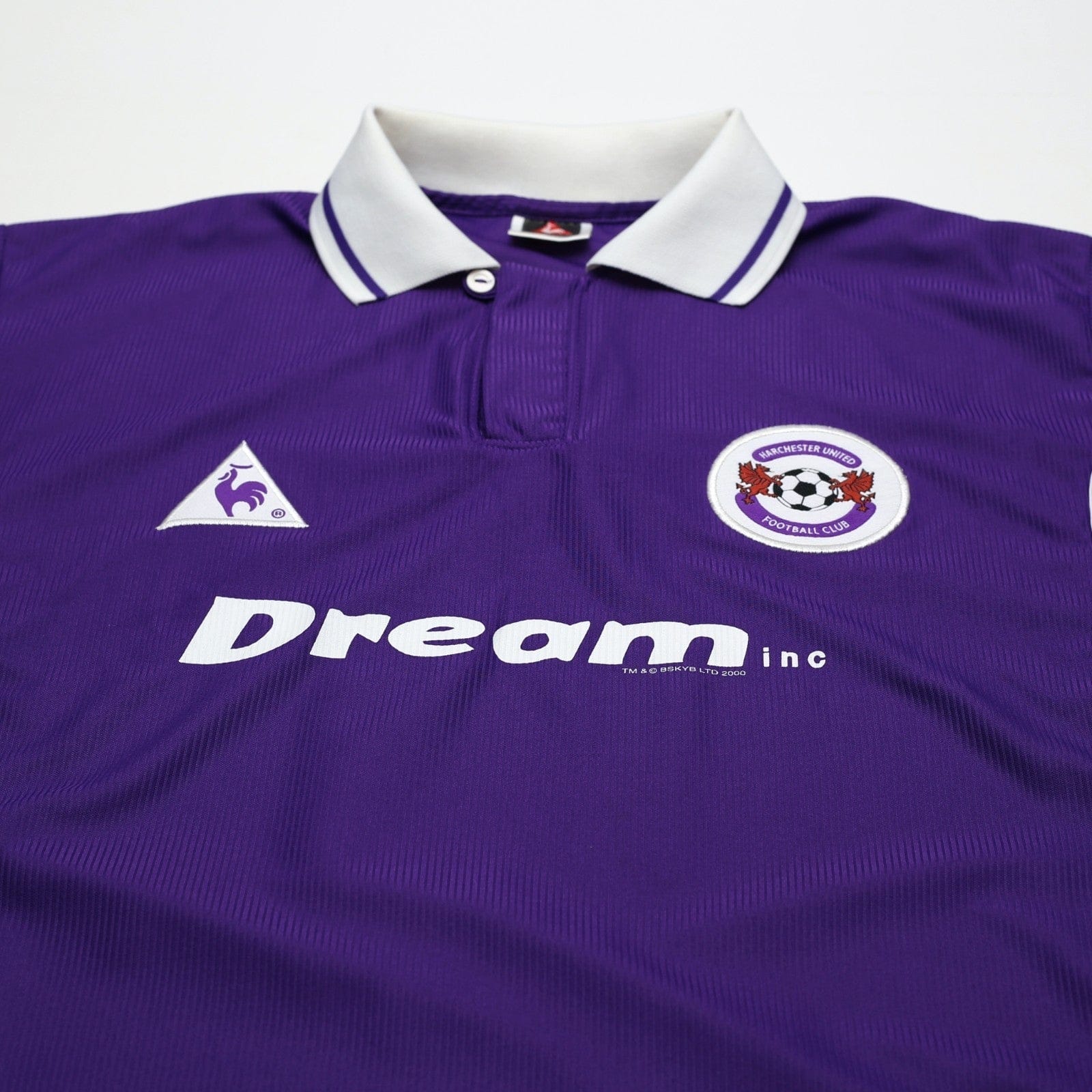 2000/01 Fletcher #11 Harchester United Vintage LCS Home Football Shirt (L) 42/44