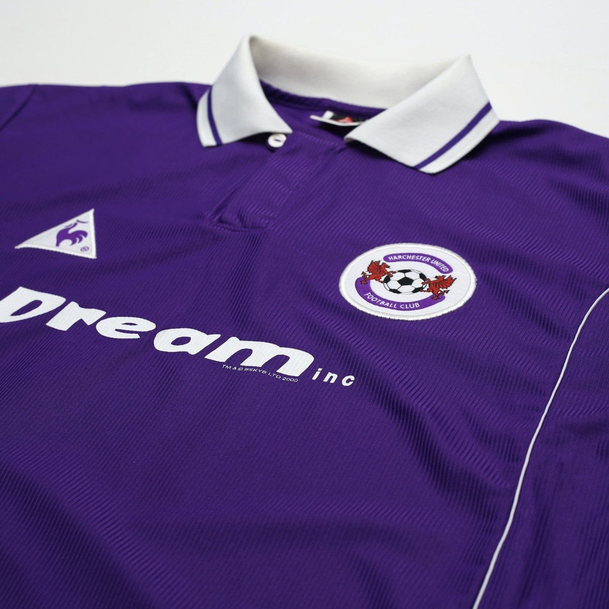 2000/01 Fletcher #11 Harchester United Vintage LCS Home Football Shirt (L) 42/44