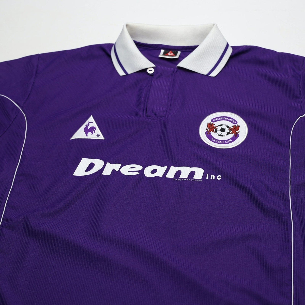 2000/01 Fletcher #11 Harchester United Vintage LCS Home Football Shirt (L) 42/44