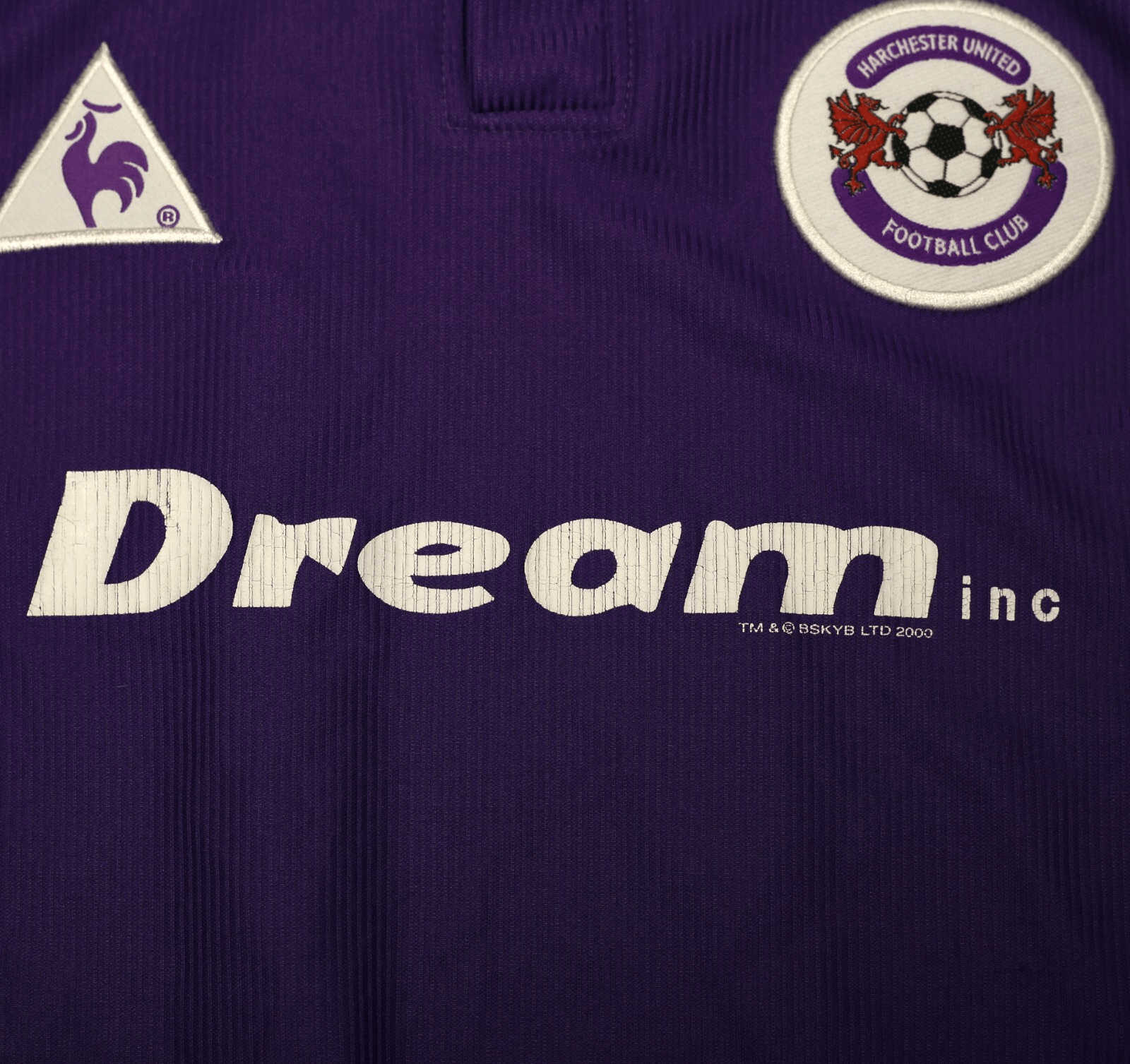 2000/01 FLETCHER #11 Harchester United Vintage LCS Home Football Shirt (M)