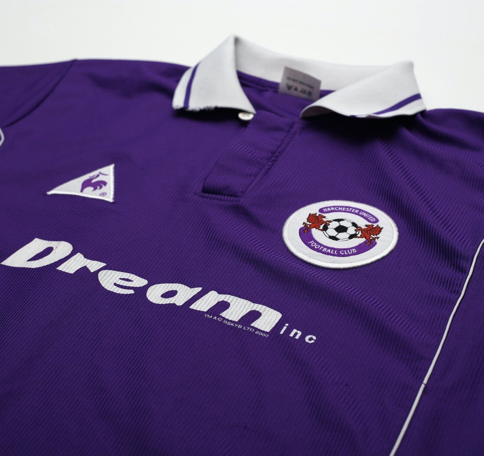 2000/01 FLETCHER #11 Harchester United Vintage LCS Home Football Shirt (M)