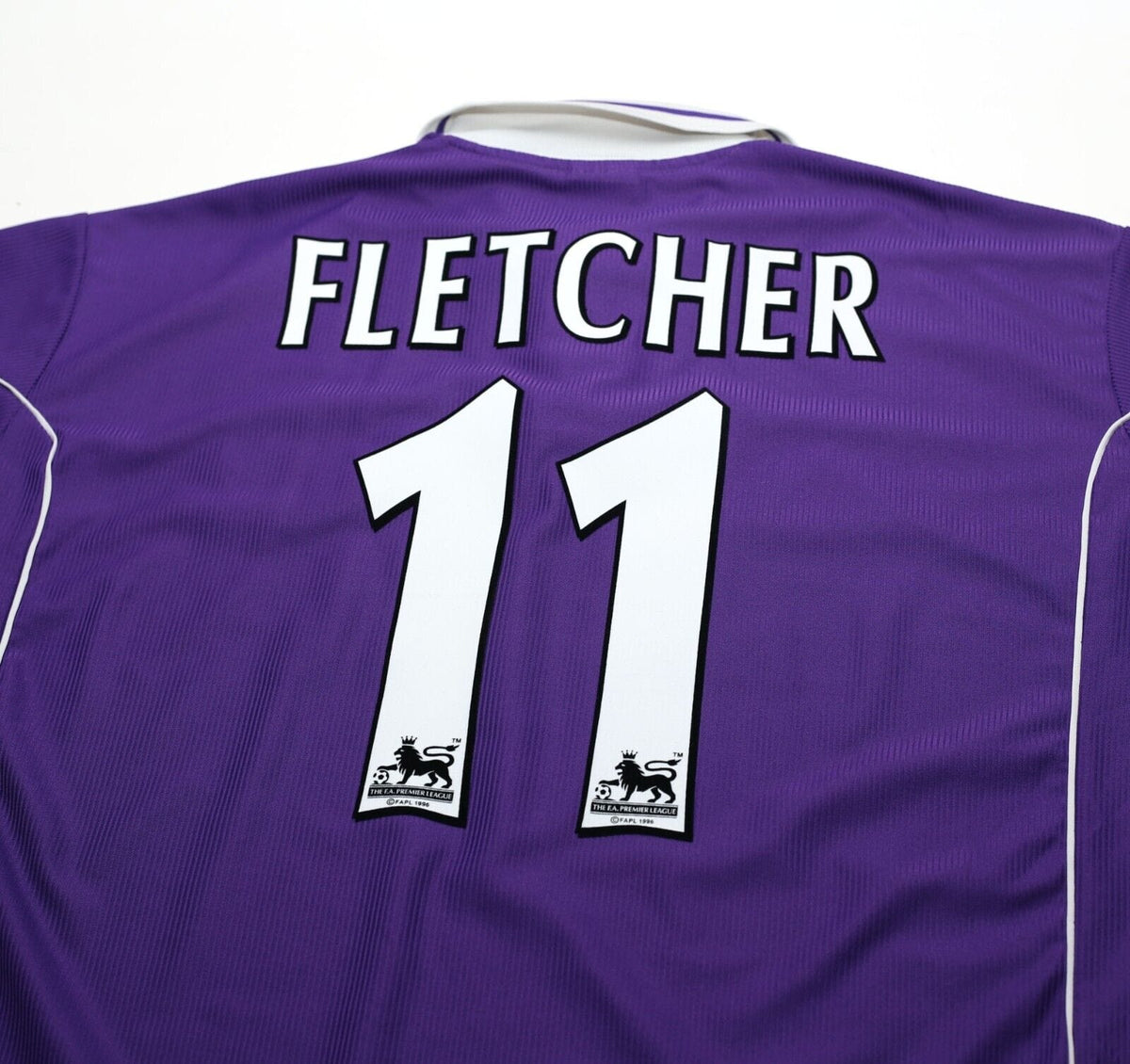 2000/01 FLETCHER #11 Harchester United Vintage LCS Home Football Shirt (XXL)