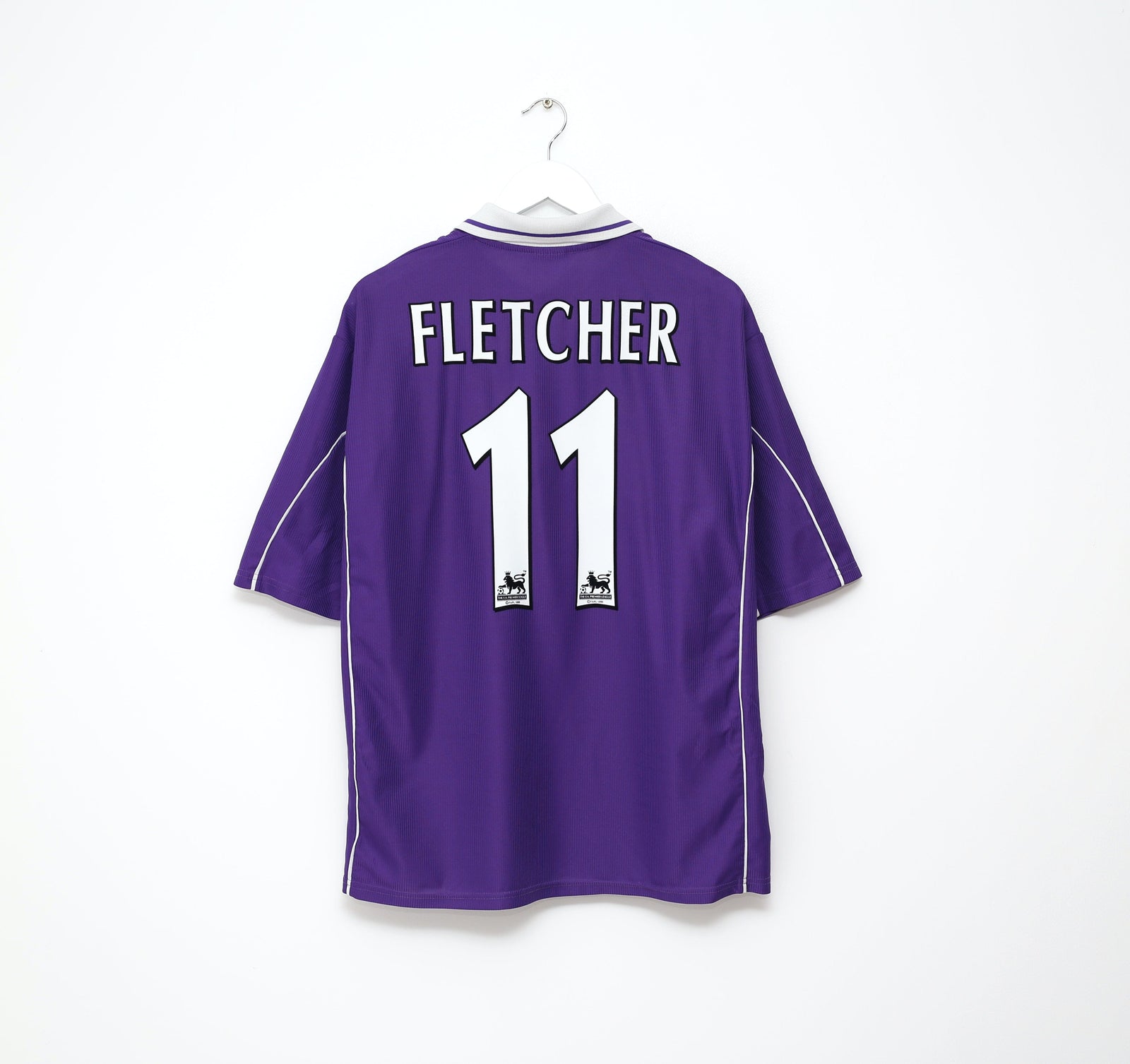 2000/01 FLETCHER #11 Harchester United Vintage LCS Home Football Shirt (XXL)