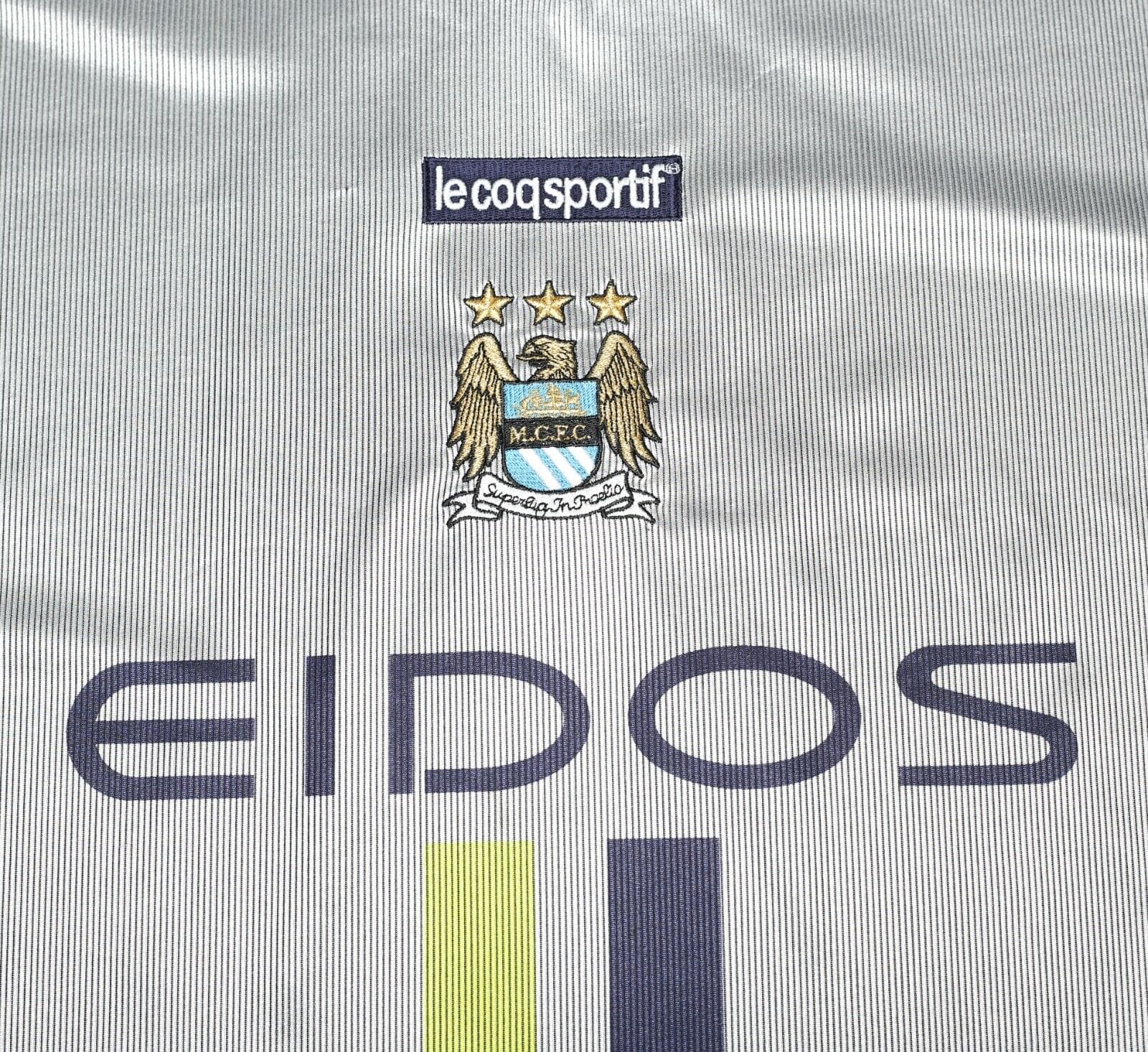 2000/01 GOATER #10 Manchester City Vintage le coq sportif Football Shirt (L)
