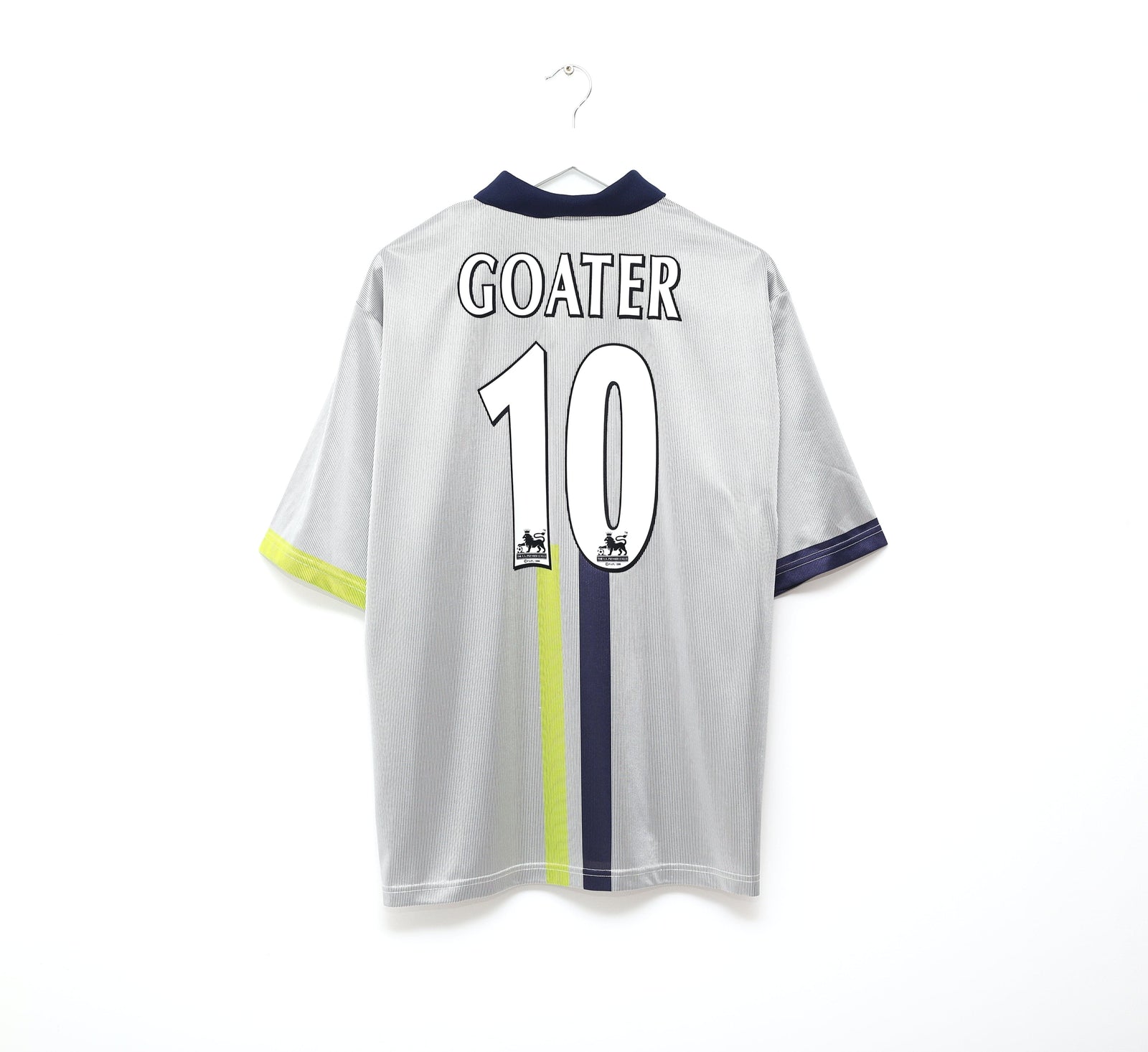 2000/01 GOATER #10 Manchester City Vintage le coq sportif Football Shirt (L)