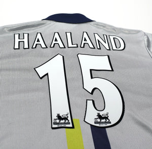 2000/01 HAALAND #15 Manchester City Vintage le coq sportif Football Shirt (M)