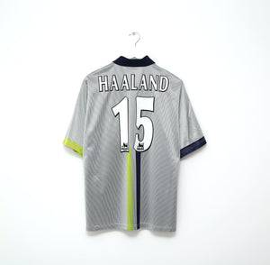 2000/01 HAALAND #15 Manchester City Vintage le coq sportif Football Shirt (M)