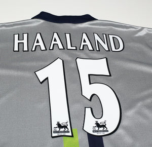 2000/01 HAALAND #15 Manchester City Vintage le coq sportif Football Shirt (XXL)