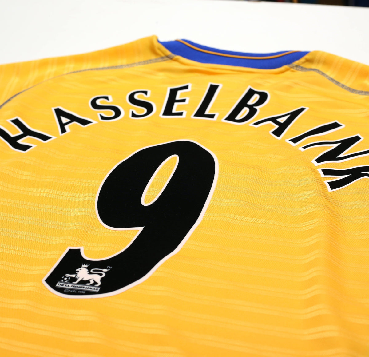 2000/01 HASSELBAINK #9 Chelsea Vintage Umbro Away Football Shirt Jersey (XXL)