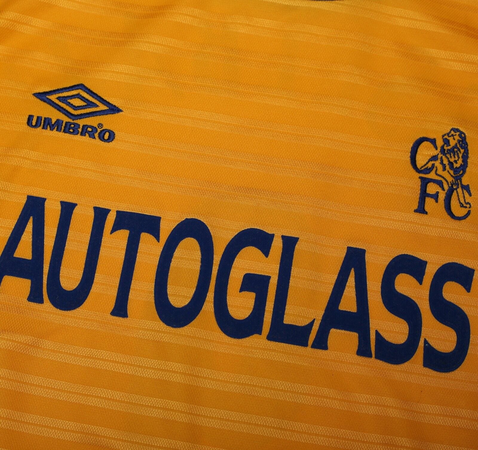 2000/01 HASSELBAINK #9 Chelsea Vintage Umbro Away Football Shirt (M)