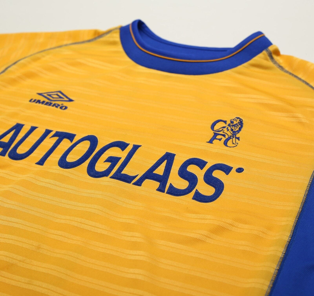 2000/01 HASSELBAINK #9 Chelsea Vintage Umbro Away Football Shirt (M)