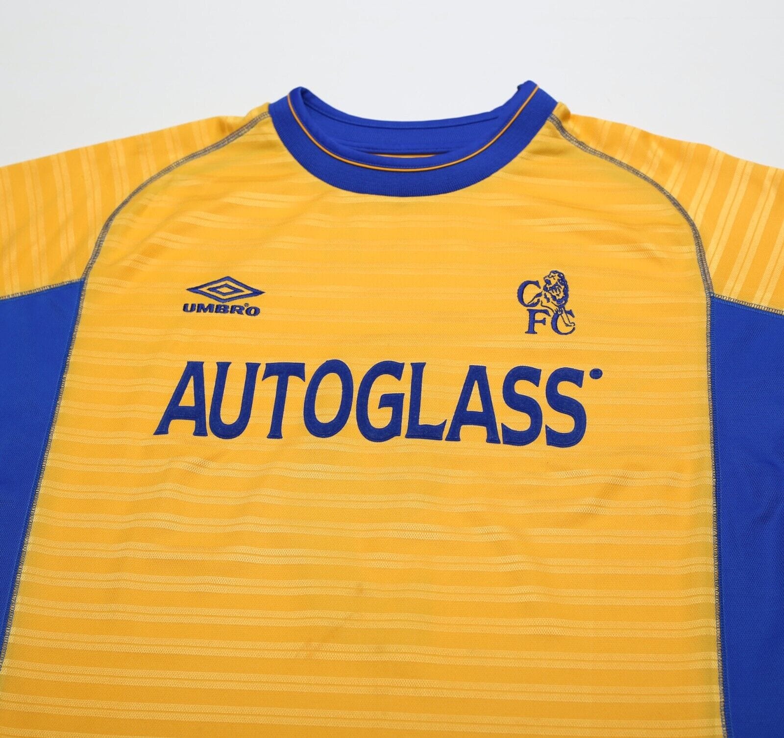 2000/01 HASSELBAINK #9 Chelsea Vintage Umbro Away Football Shirt (M)