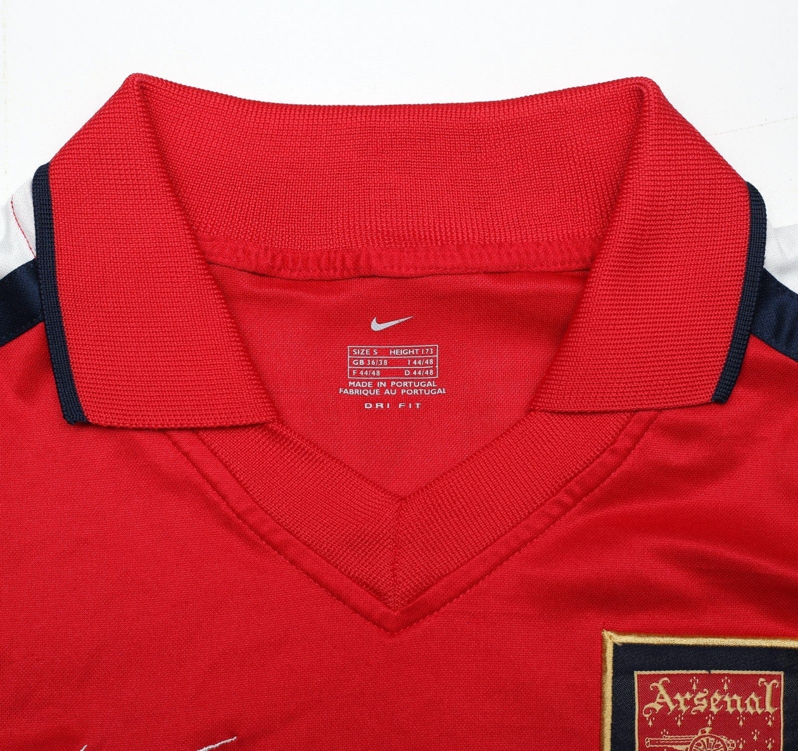 2000/01 HENRY #14 Arsenal Vintage Nike SEGA Home Football Shirt (S)