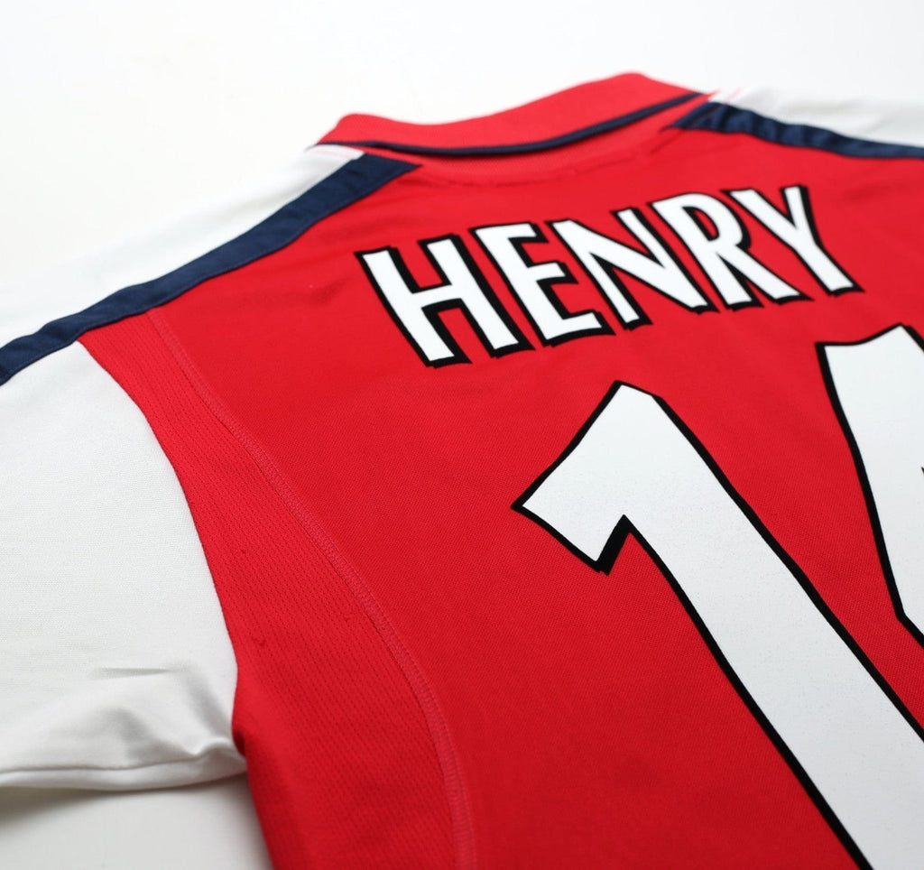 2000/01 HENRY #14 Arsenal Vintage Nike SEGA Home Football Shirt (S)
