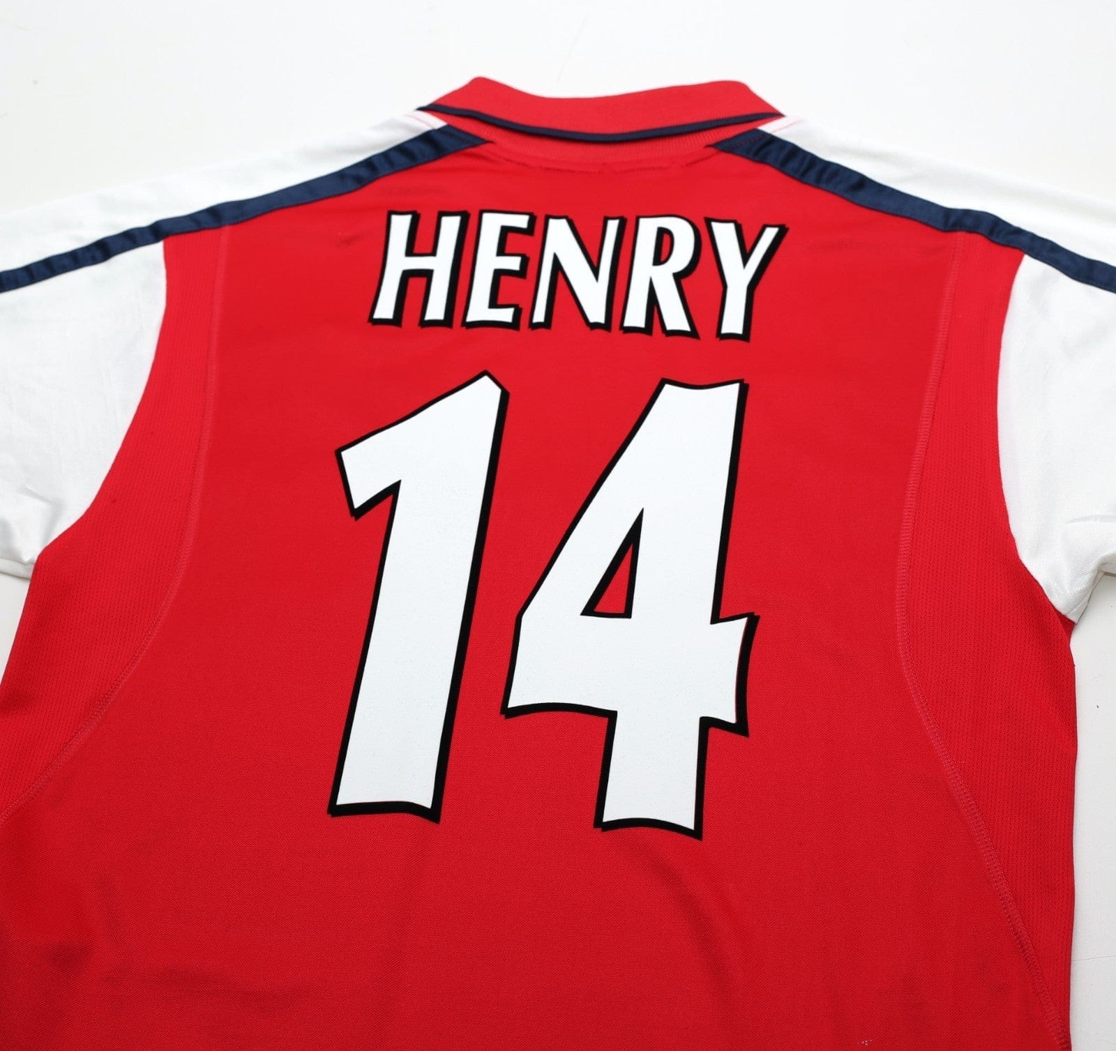 2000/01 HENRY #14 Arsenal Vintage Nike SEGA Home Football Shirt (S)