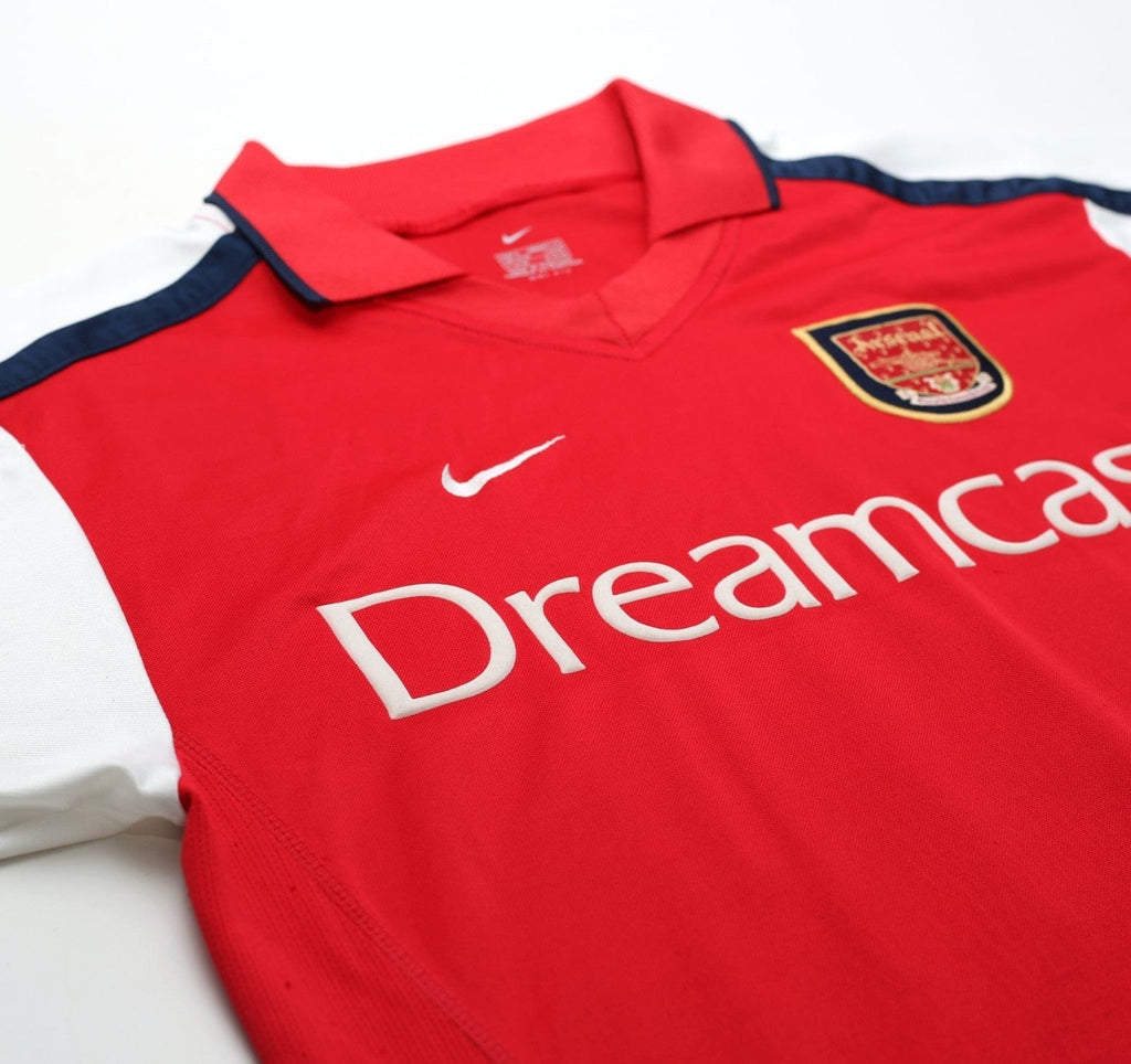 2000/01 HENRY #14 Arsenal Vintage Nike SEGA Home Football Shirt (S)