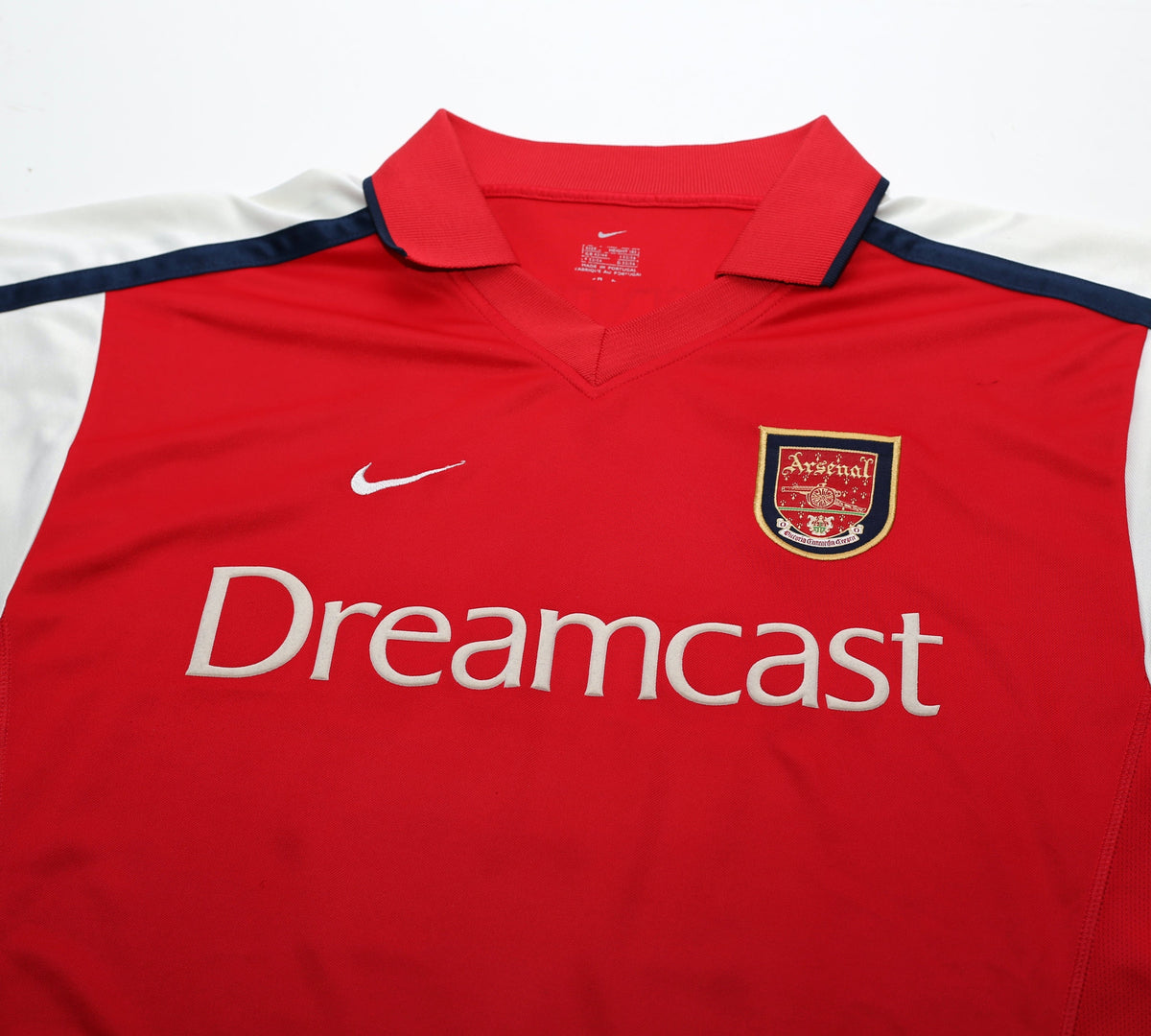 2000/01 HENRY #14 Arsenal Vintage Nike UCL Home Football Shirt Jersey (L)