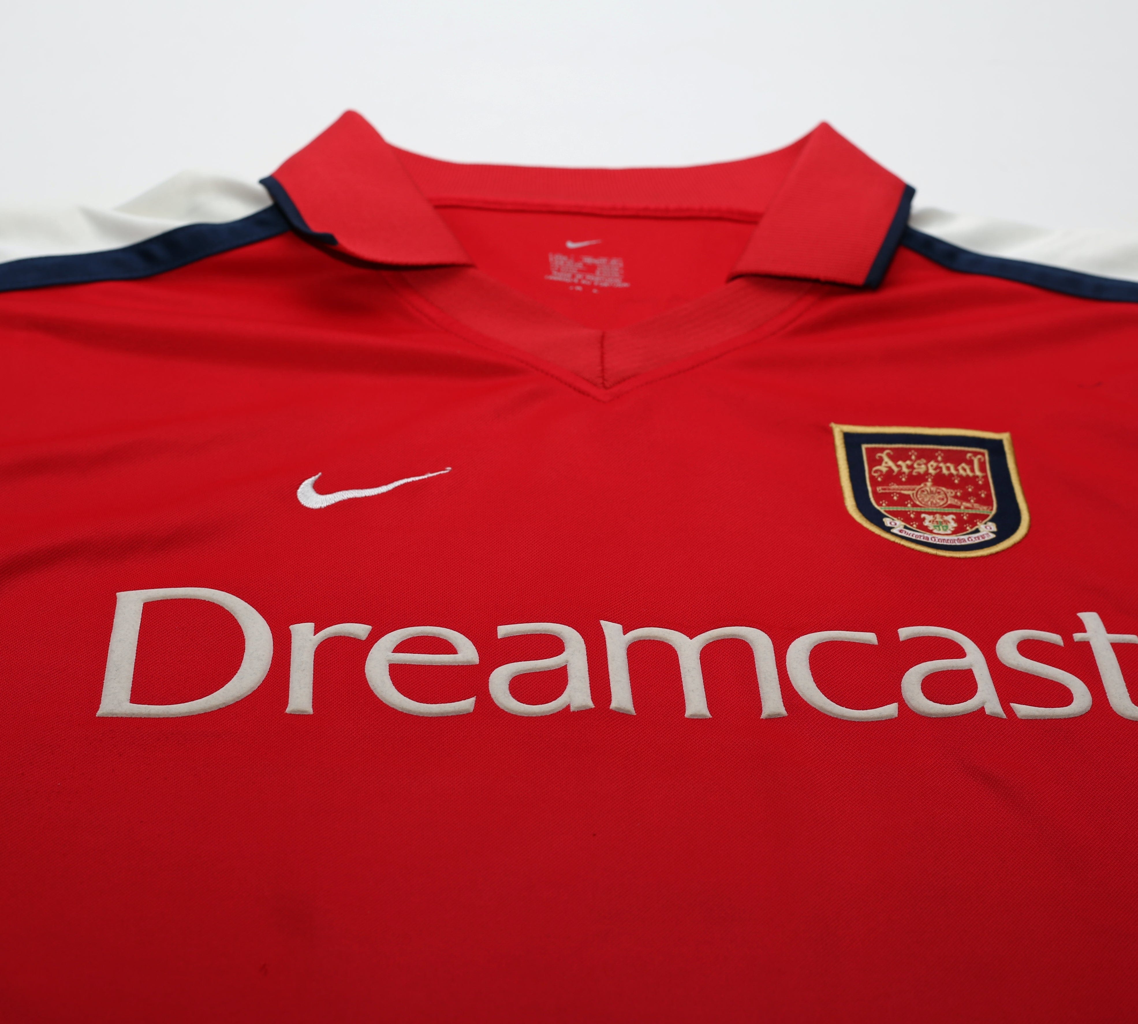 2000/01 HENRY #14 Arsenal Vintage Nike UCL Home Football Shirt Jersey