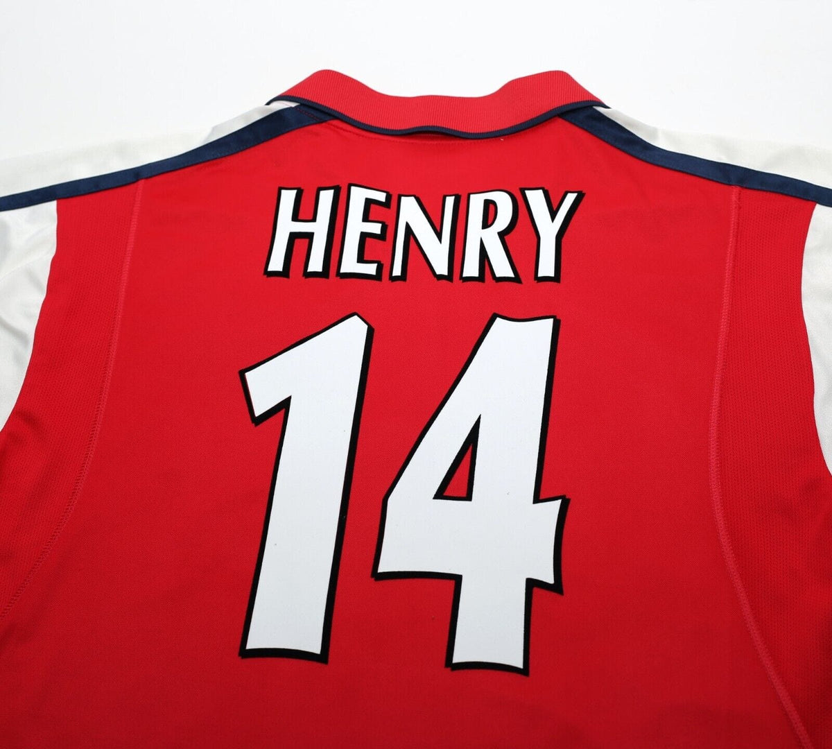 2000/01 HENRY #14 Arsenal Vintage Nike UCL Home Football Shirt Jersey (L)