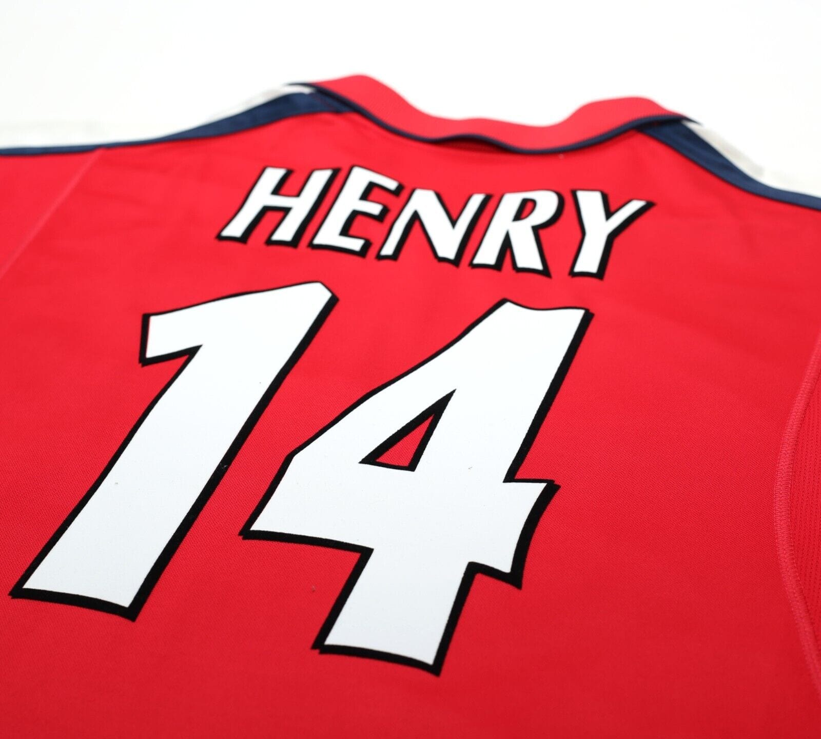 2000/01 HENRY #14 Arsenal Vintage Nike UCL Home Football Shirt Jersey (L)