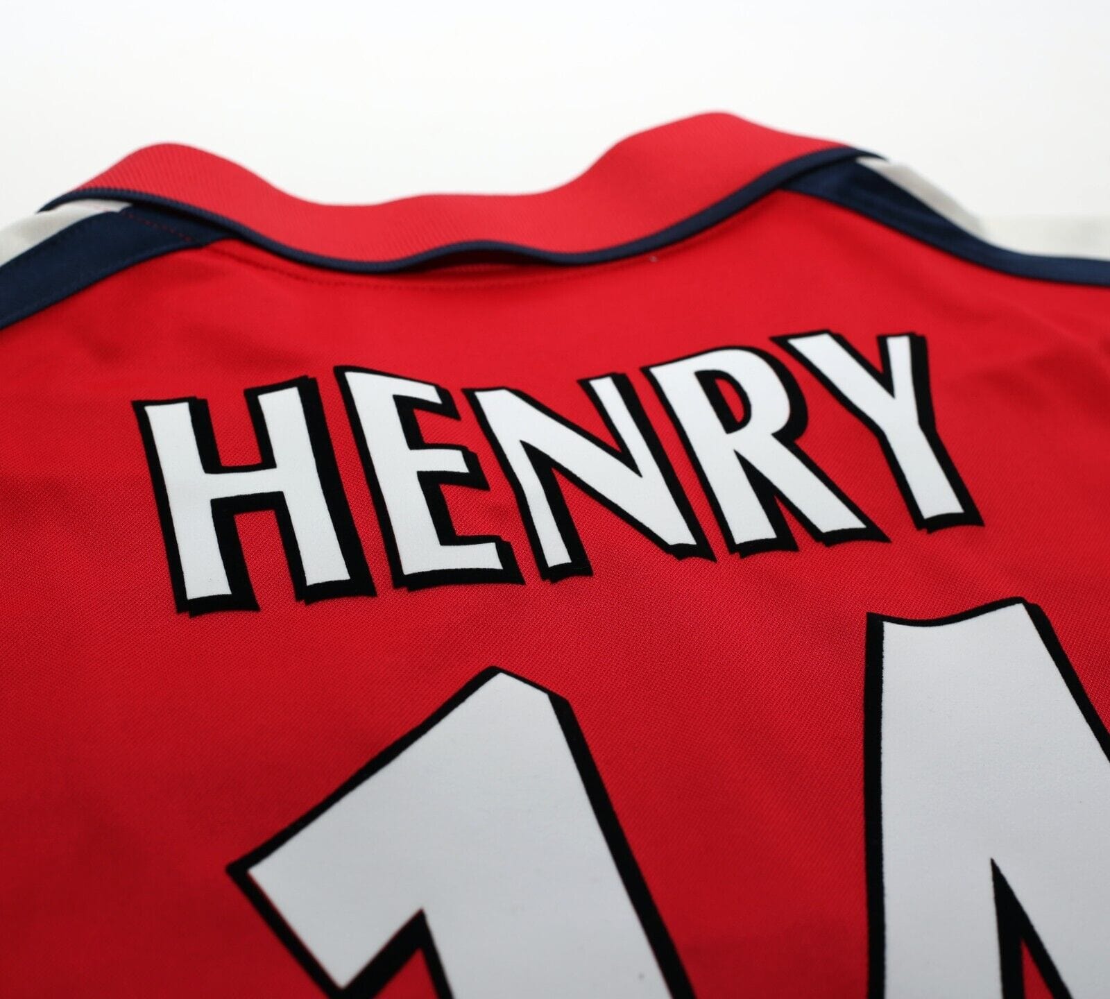 2000/01 HENRY #14 Arsenal Vintage Nike UCL Home Football Shirt Jersey (L)